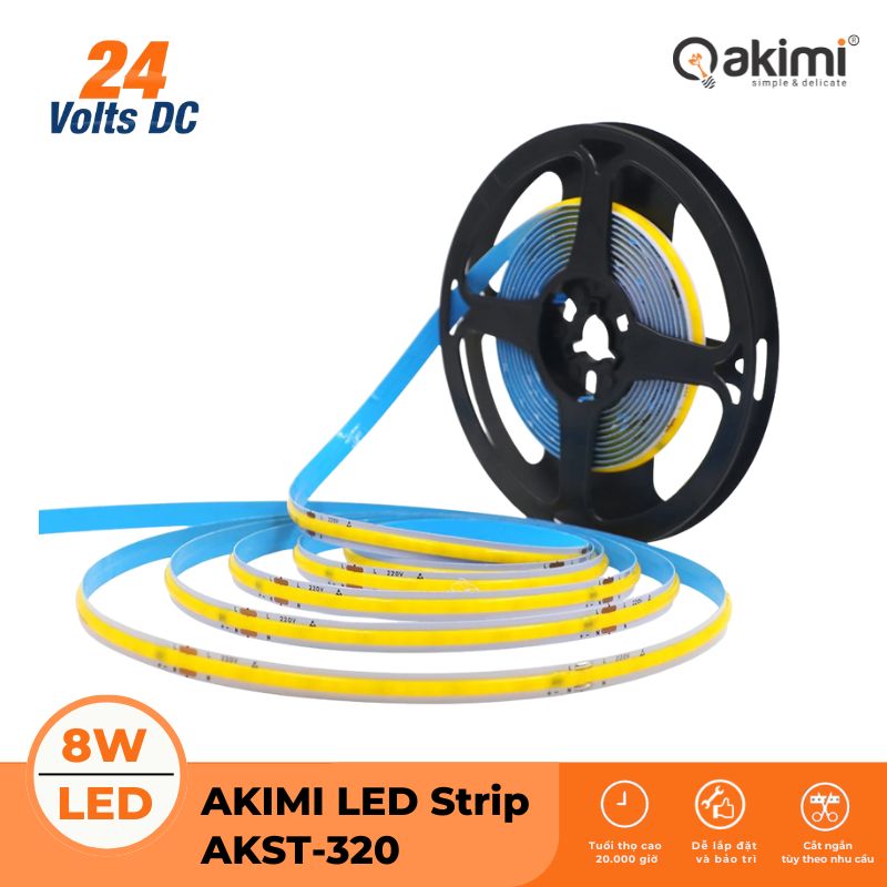 Led Dây COB DC24V 12W/m (Cuộn 10m)